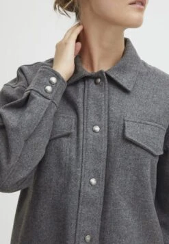 OXMO VALEN - Strickjacke - Medium Grey Melange -Oxmo bed7392cfb6d4683812f3cab695e71c4