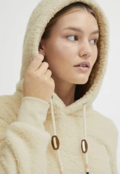 OXMO OXANNIKEN - Fleecepullover - Cloud Dancer -Oxmo c0359aa0ce2546d0829bfc496d1b29d8