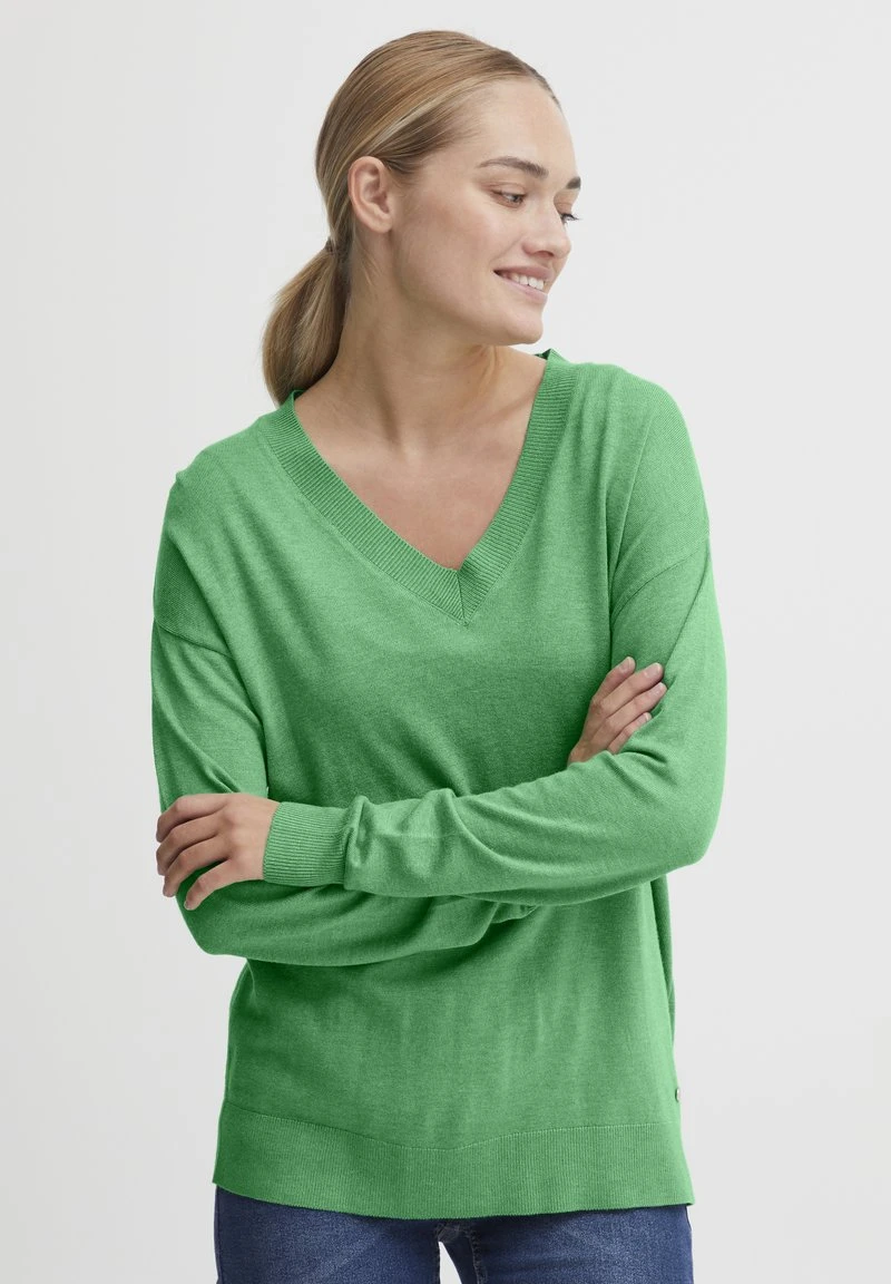 OXMO OXHELLE - Strickpullover - Ming Green Melange 3 OXMO OXHELLE - Strickpullover - Ming Green Melange