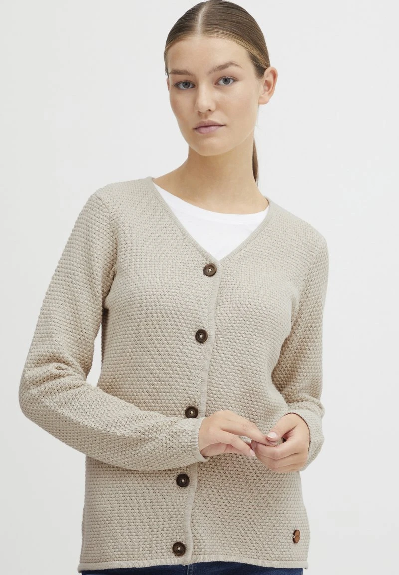 OXMO OXHELGA - Strickjacke - Oatmeal 3 OXMO OXHELGA - Strickjacke - Oatmeal