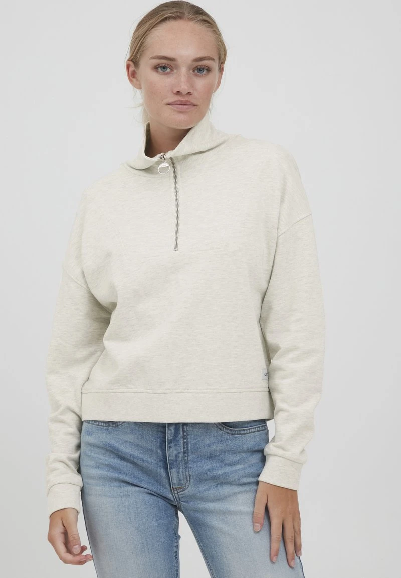 OXMO OXGRETHE - Strickpullover - Oyster Grey Melange 3 OXMO OXGRETHE - Strickpullover - Oyster Grey Melange