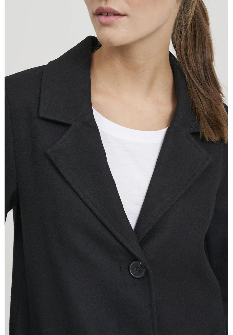 OXMO OXNETA - Klassischer Mantel - Black 6 OXMO OXNETA - Klassischer Mantel - Black – Bild 4