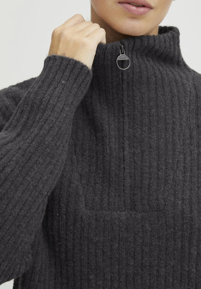 OXMO OXSALINE - Strickpullover - Blackened Pearl Melange 6 OXMO OXSALINE - Strickpullover - Blackened Pearl Melange – Bild 4