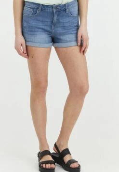 OXMO OXANDREJA - Jeans Shorts - Light Blue