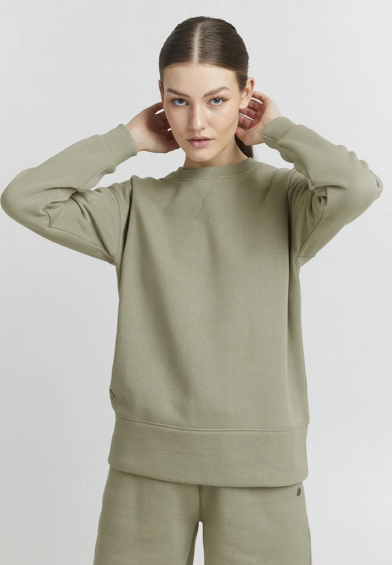 OXMO HOLMA - Sweatshirt - Seagrass 3 OXMO HOLMA - Sweatshirt - Seagrass