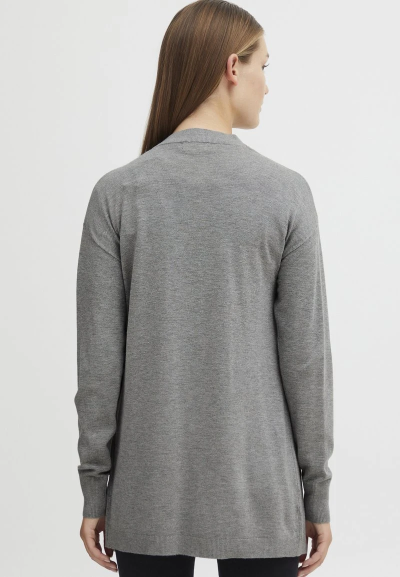 OXMO OXKAT - Strickjacke - Mid Grey Melange 5 OXMO OXKAT - Strickjacke - Mid Grey Melange – Bild 3