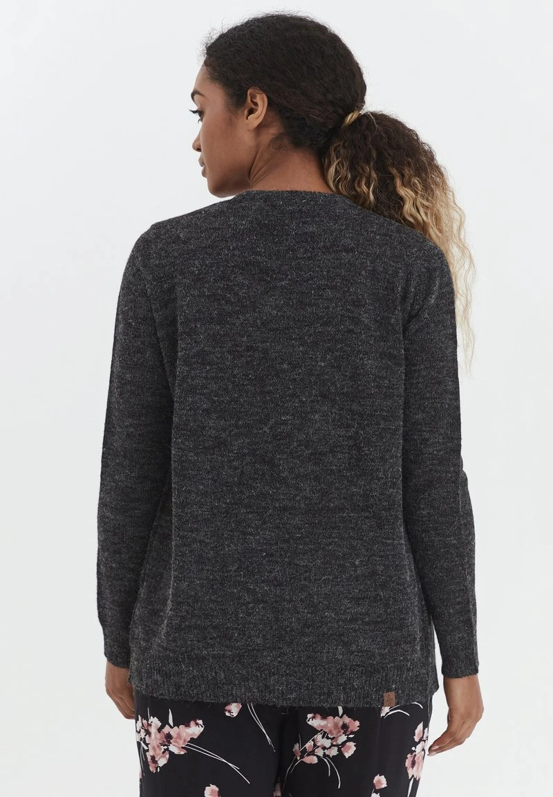 OXMO OXNENA - Strickjacke - Charcoal Mix 4 OXMO OXNENA - Strickjacke - Charcoal Mix – Bild 3