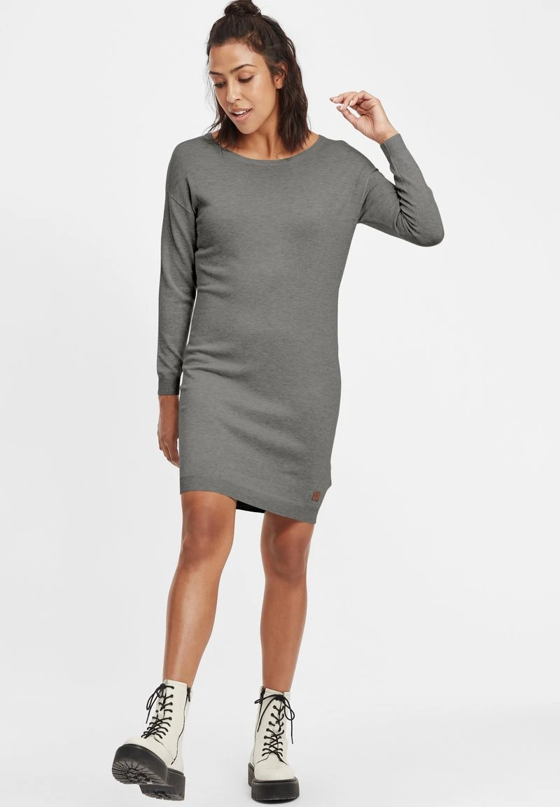 OXMO OXELLA - Strickkleid - Grey Mel 4 OXMO OXELLA - Strickkleid - Grey Mel – Bild 2