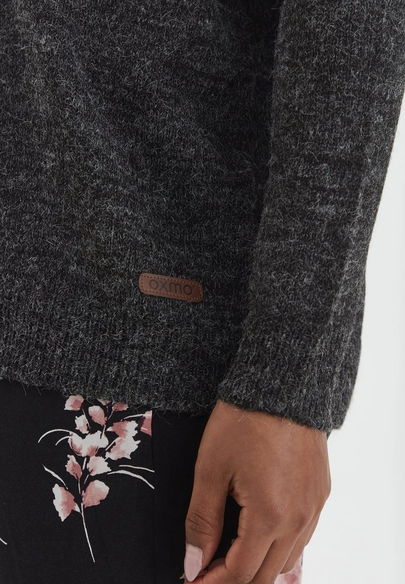 OXMO OXNENA - Strickjacke - Charcoal Mix 6 OXMO OXNENA - Strickjacke - Charcoal Mix – Bild 5