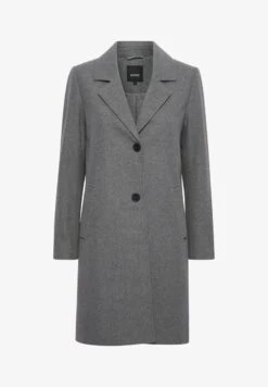 OXMO OXNETA - Klassischer Mantel - Medium Grey Melange -Oxmo de5402c12f834929aa224e1b428009b4