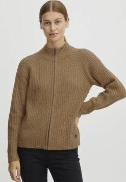 OXMO SAL - Strickjacke - Tannin Melange