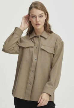 OXMO VALEN - Strickjacke - Dune Melange