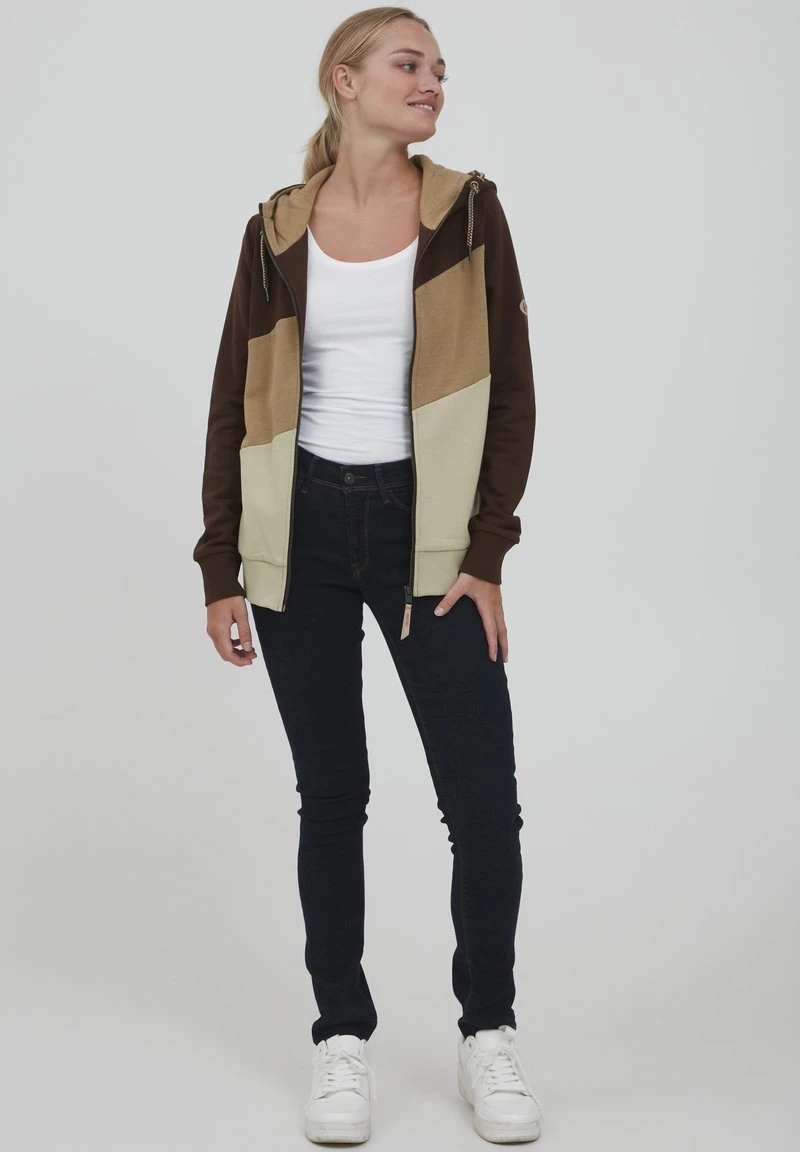 OXMO OXAGGI - Sweatjacke - Chicory Coffee 3 OXMO OXAGGI - Sweatjacke - Chicory Coffee – Bild 2