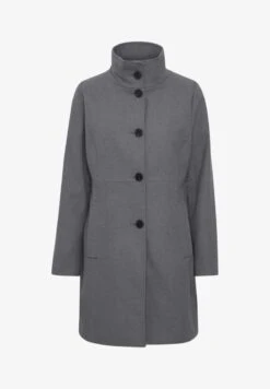 OXMO OXVALERINE - Klassischer Mantel - Medium Grey Melange -Oxmo eb0bd3ebc1594ab58c10bfc97d868d1a