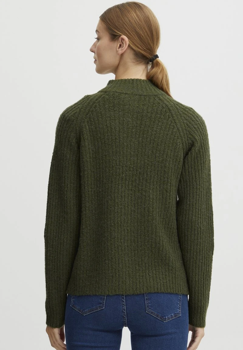 OXMO SAL - Strickjacke - Rifle Green Melange 5 OXMO SAL - Strickjacke - Rifle Green Melange – Bild 3