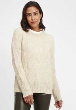 OXMO OXCHIARA - Strickpullover - Oyster Grey Melange