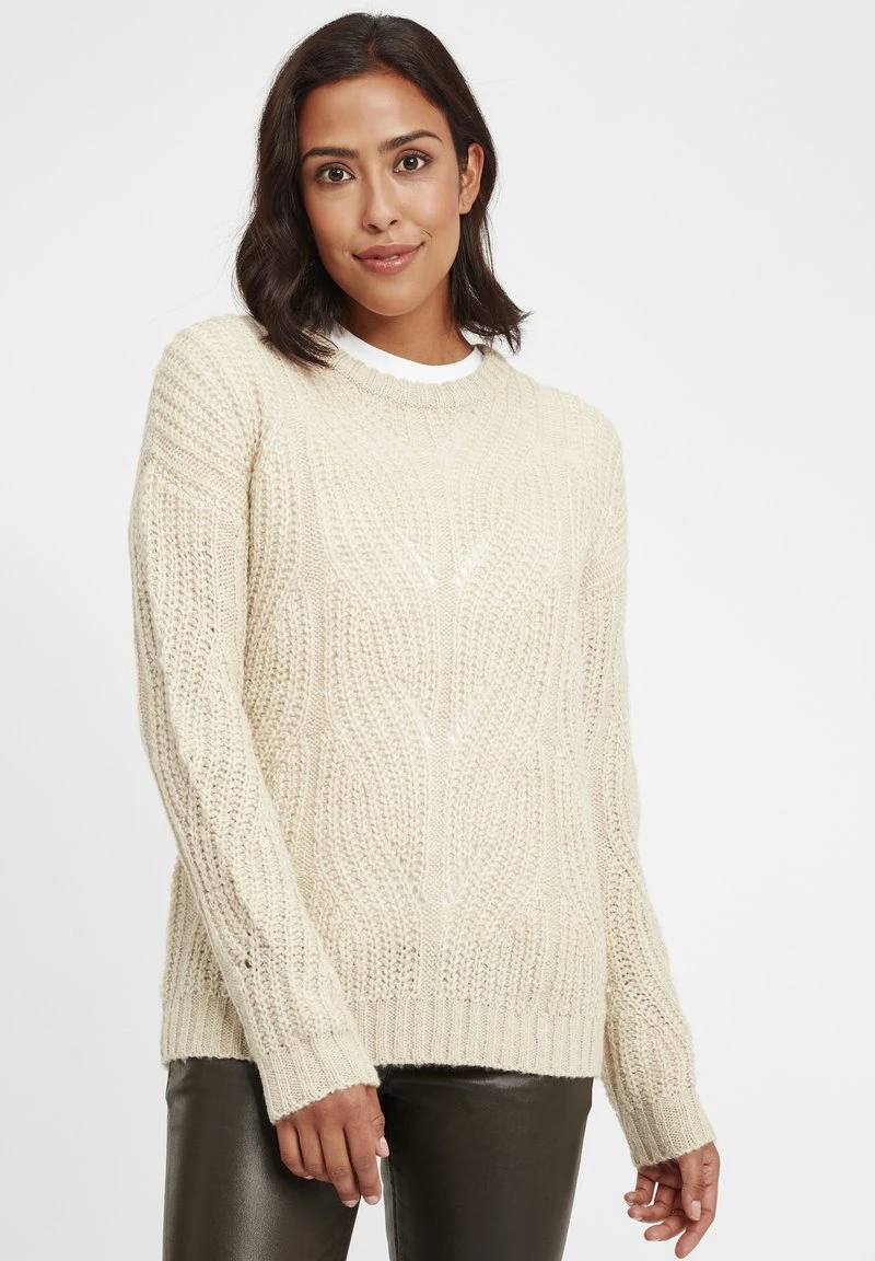OXMO OXCHIARA - Strickpullover - Oyster Grey Melange 3 OXMO OXCHIARA - Strickpullover - Oyster Grey Melange