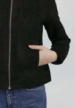 OXMO PEGGY - Kunstlederjacke - Black 12 OXMO PEGGY - Kunstlederjacke - Black -Oxmo f4c2f3becbf64231b3eb6884f43bdce0