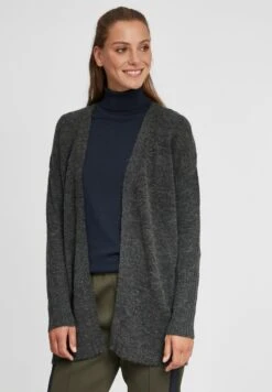 OXMO OXGISELE - Strickjacke - Dark Grey Melange