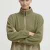 OXMO OXPIPER - Fleecejacke - Oil Green 1 OXMO OXPIPER - Fleecejacke - Oil Green -Oxmo f8ddc920d3d244d4946b6c56781e7e50