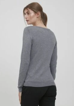 OXMO OXEDDA - Strickpullover - Grey Mel -Oxmo f9bb724571504d9585468247dc0ad0da