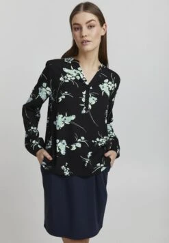 OXMO ELVY - Bluse - Black Mix