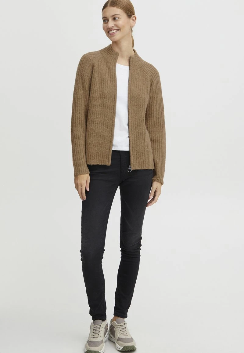 OXMO SAL - Strickjacke - Tannin Melange 4 OXMO SAL - Strickjacke - Tannin Melange – Bild 2