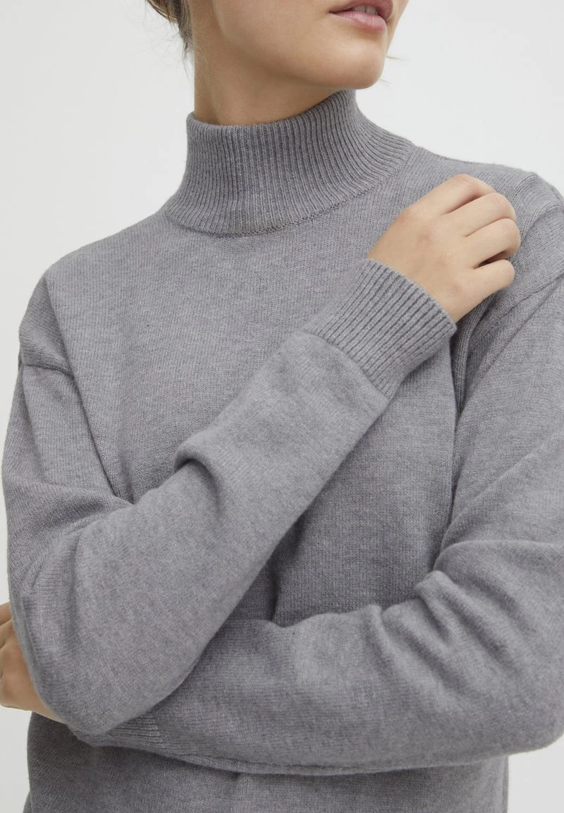 OXMO OXRATINA - Strickpullover - Mid Grey Melange 6 OXMO OXRATINA - Strickpullover - Mid Grey Melange – Bild 4