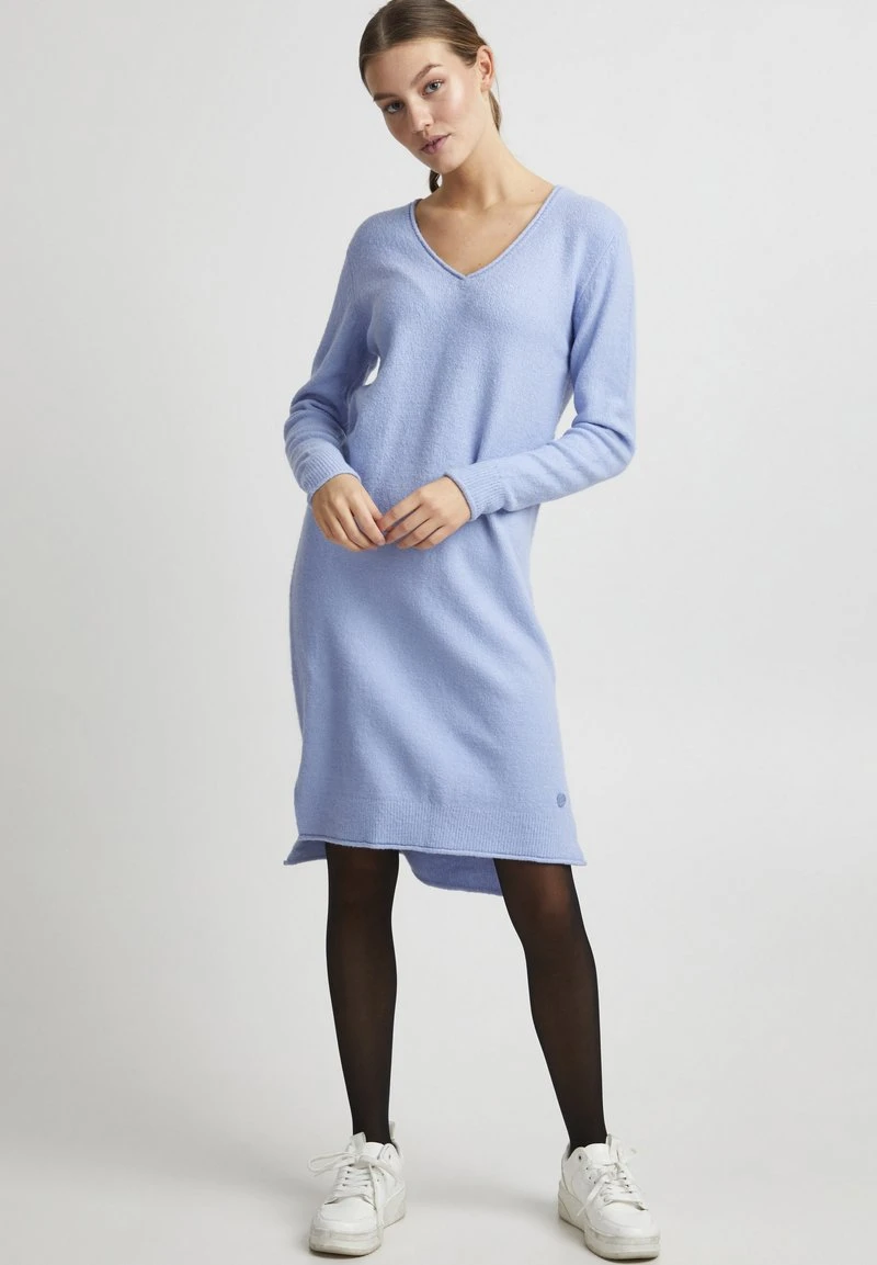 OXMO OXIDA - Strickkleid - Brunnera Blue Melange 4 OXMO OXIDA - Strickkleid - Brunnera Blue Melange – Bild 2